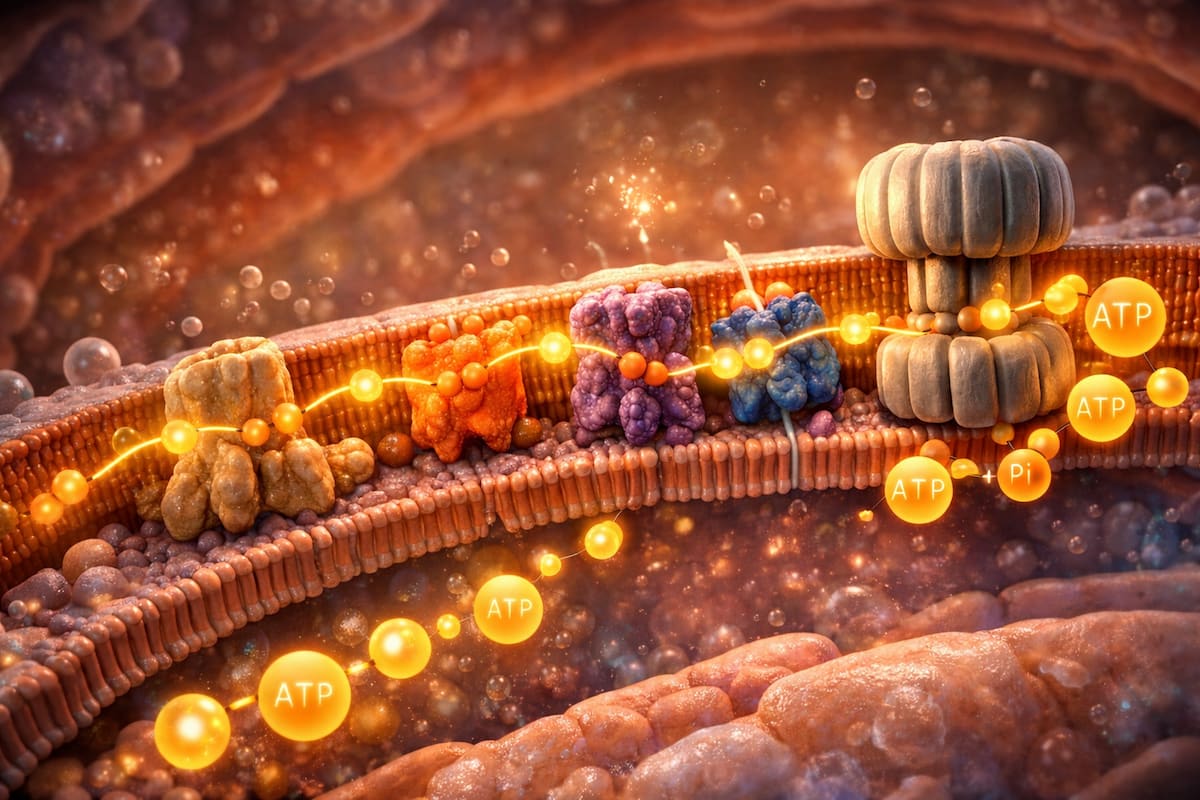 Визуализация процесса синтеза АТФ в митохондрии и его нарушение