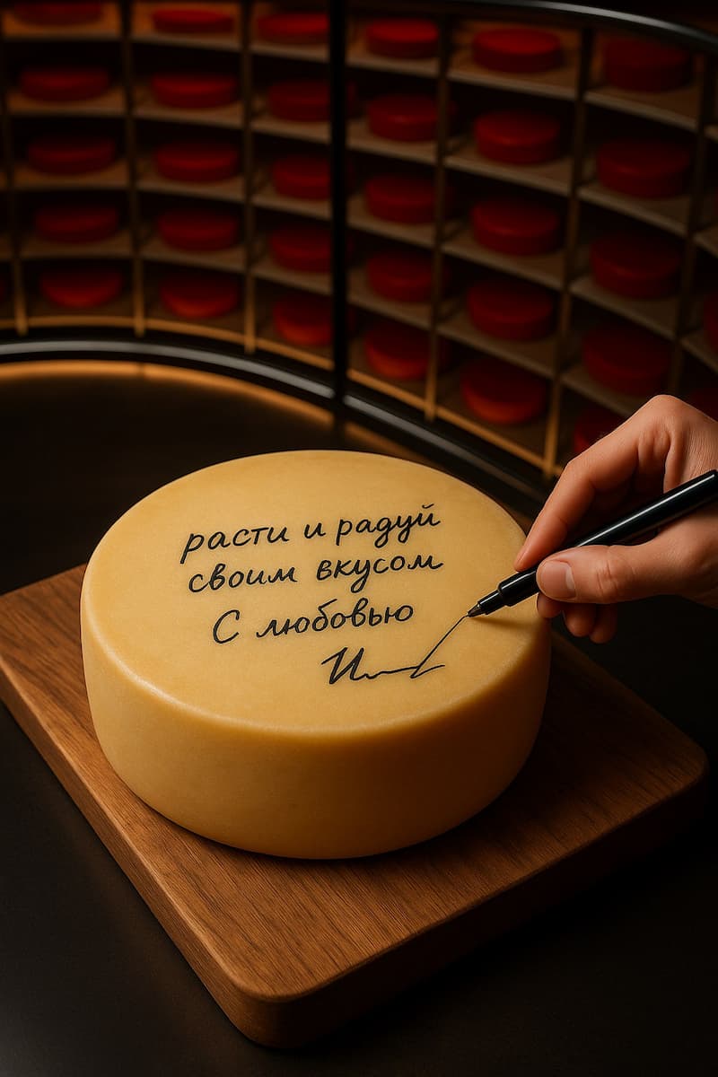 Подписание сырной головы